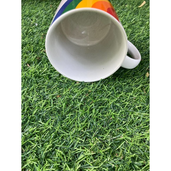 Vintage RAINBOW Coffee Mug - 80's Pride Mug - F.T.D.A. Coffee Cup - Picture 8 of 8